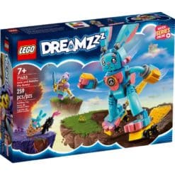Tämä Lego Dreamzzz 71453 Izzie Ja Bunchu-Pupu setti, jossa yli 7-vuotiaat lapset pääsevät sukeltamaan Unimaailman seikkailuihin LEGO® DREAMZzz™ Izzie ja Bunchu-pupu (71453) rakennuslelusetin parissa.