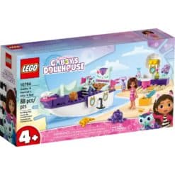 Tämä LEGO Gabby´S Dollhouse 10786 Gabbyn ja Merikatin laiva ja kylpylä on yli 4-vuotiaille lapsille.
