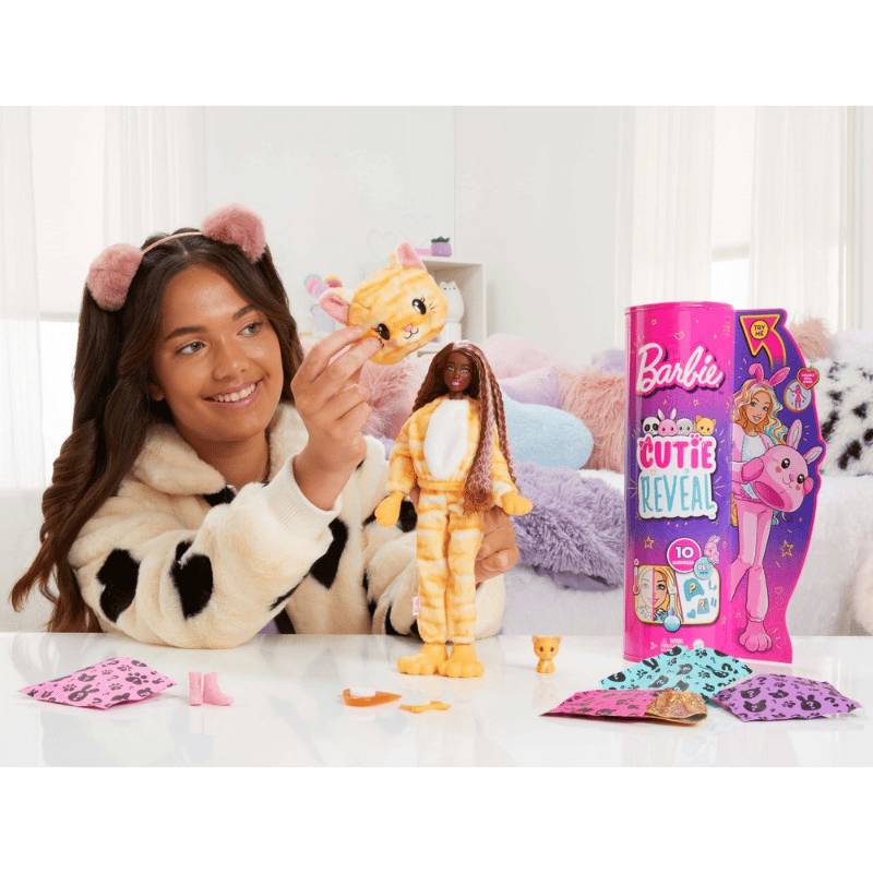 Barbie Cutie Reveal kissa 10 yllätystä - Muovi ja Lelu
