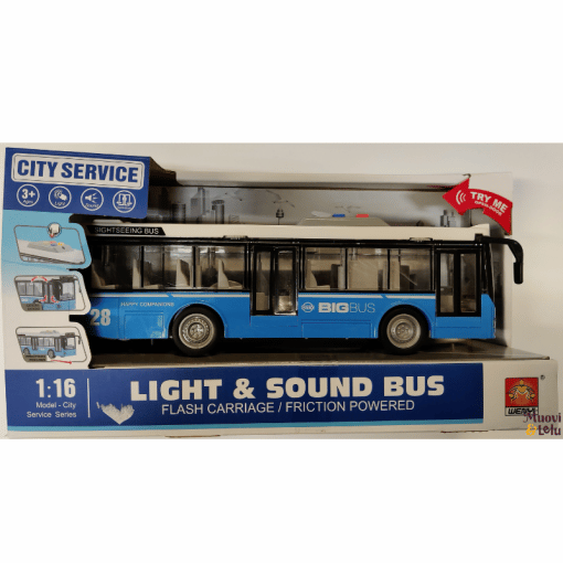 Bussi 28 cm ääni & valo City Service