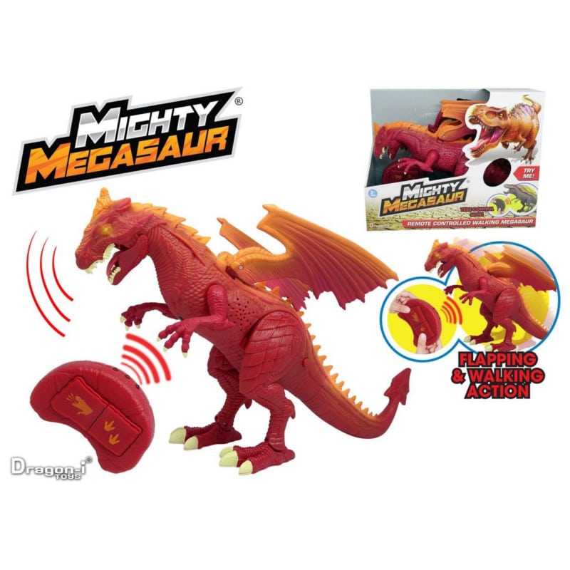 Dino Mighty Megasaur I/R ohjattava Drago - Muovi ja Lelu