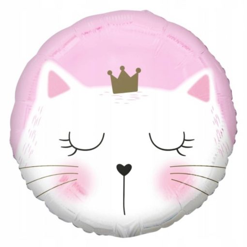 pinkki kissa foliopallo
