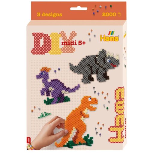 Hama helmet 2000 kpl dinosaurus Midi