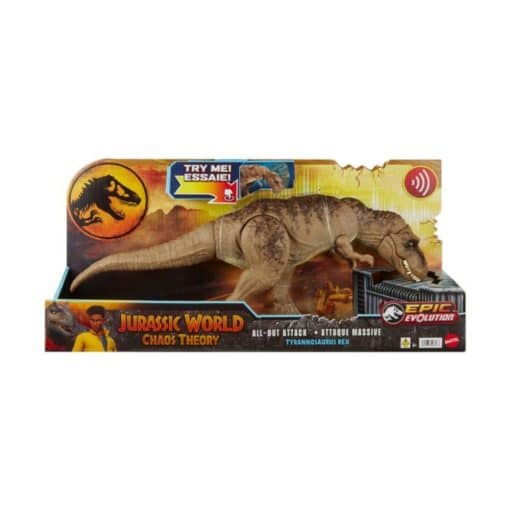 Jurassic dino T-Rex all-out attack