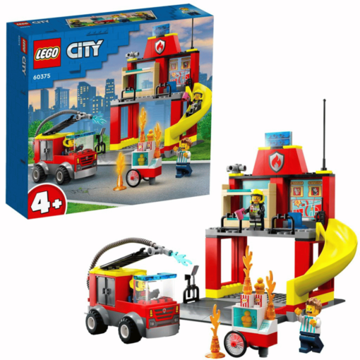 LEGO City 60375 paloasema ja paloauto