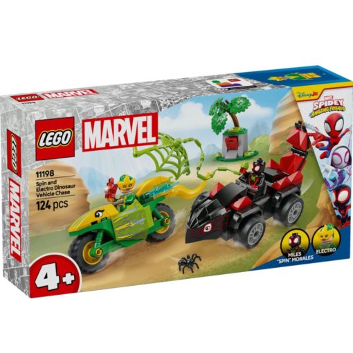 LEGO Marvel 11189 Spin ja Electro Dinomenopelien takaa-ajo