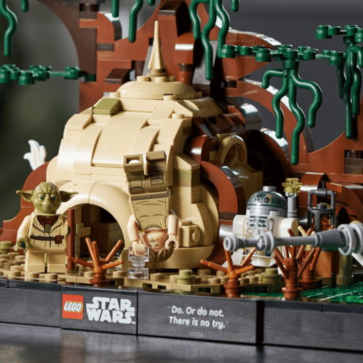 LEGO star wars jedi training diorama