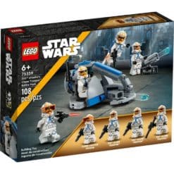 Tällä LEGO Star Wars 75359 332. komppanian Ahsokan kloonisoturin taistelupakkauksella lapset voivat leikkiä Star Wars: The Clone Wars sarjasta tuttuja kohtauksia ja keksiä omat jännittävät seikkailunsa 332. komppanian Ahsokan kloonisoturin taistelupakkaus (75359) setillä.