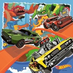 Palapeli 49 palaa X 3 Hot Wheels Ravensburger1