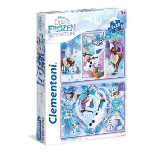 Palapeli 20 palaa x 2 Frozen Olaf Clementoni