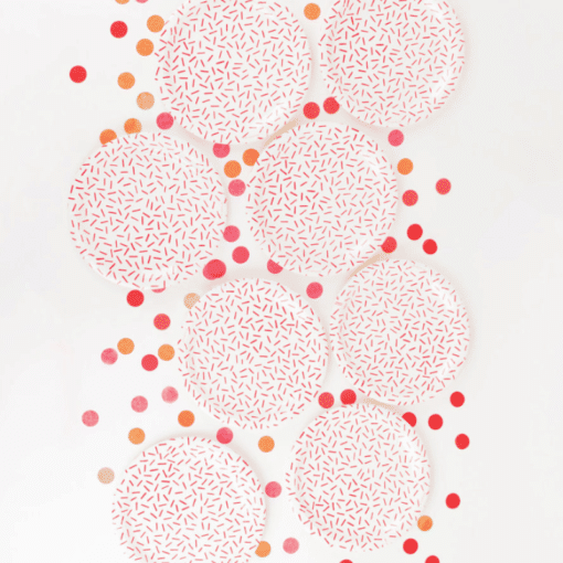Paperilautanen Suuri Sprinkles 8 Kpl