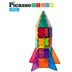 Picasso Tiles 32 osaa magneettirakentelu