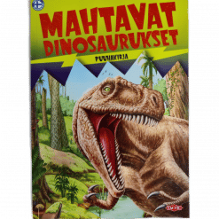 Tactic-puuhakirja, jonka kannessa on Tyrannosaurus Rexin kuva