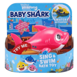 robo alive baby shark pink box