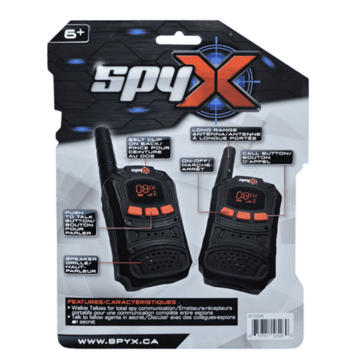 spy x walkie talkies box