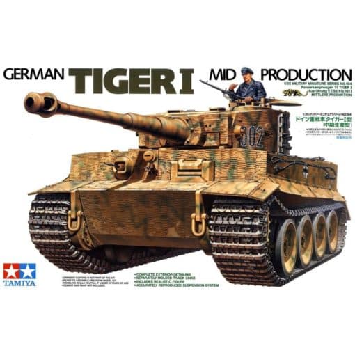 Tamiya German Tiger I Mid Production tankki 1:35