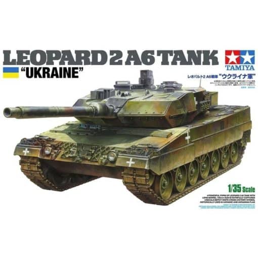 Tamiya Leopard 2 A6 Tank Ukraine 1:35 koottava pienoismalli