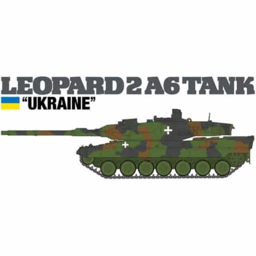 Tamiya Leopard 2 A6 Tank Ukraine 1:35 koottava pienoismalli