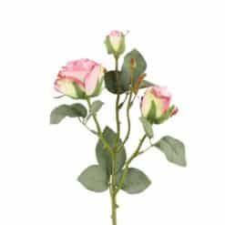 Tekokukka ruusu 53 cm 3 kukkaa lila