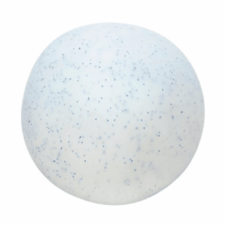 valkoinen lumipallon näköinen NeeDoh-puristelupallo